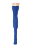Delp Stockings, Silk Stockings. Royal Blue color back view.