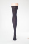 Delp Stockings Plain Silk SALE Stockings. Black color back view.