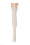 Delp Stockings Cabled Cotton, Cream color back of stocking picture