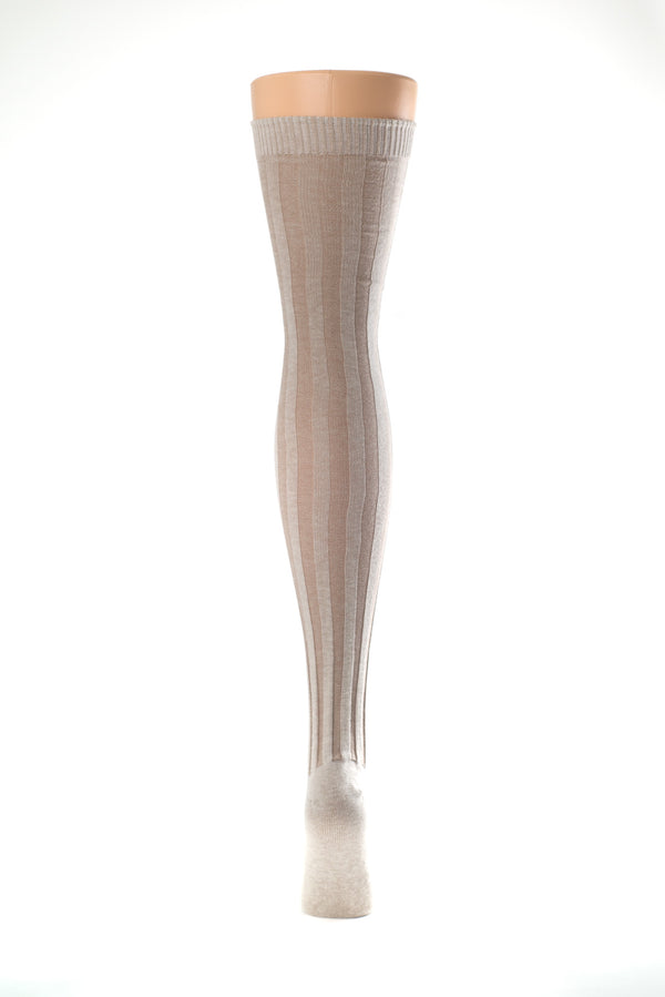 Vertical Ribbed Cotton Stockings | Delp Stockings